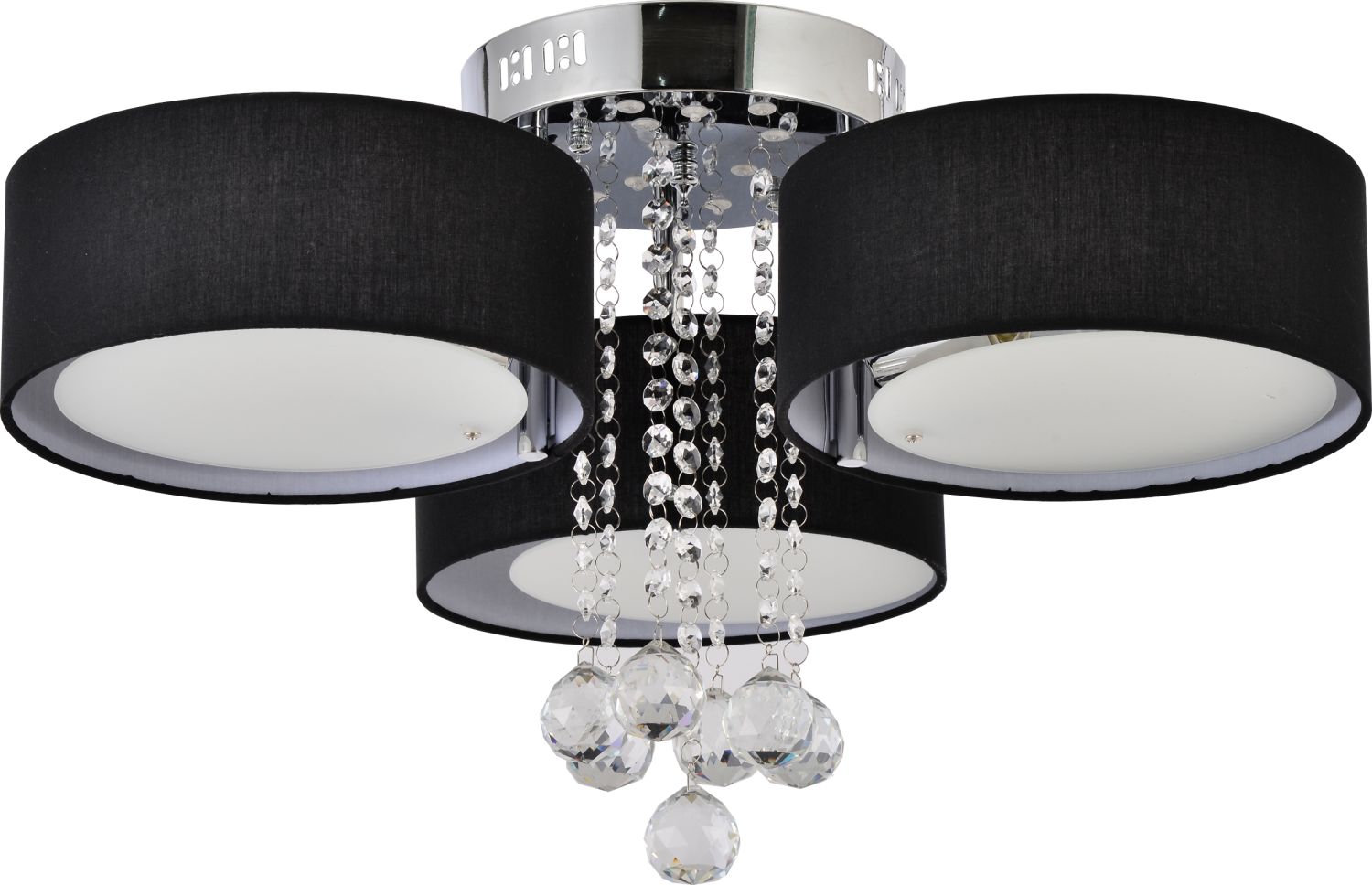 Light Prestige Gambela plafonnier 3x40 W noir-chrome LP-991/3CBK