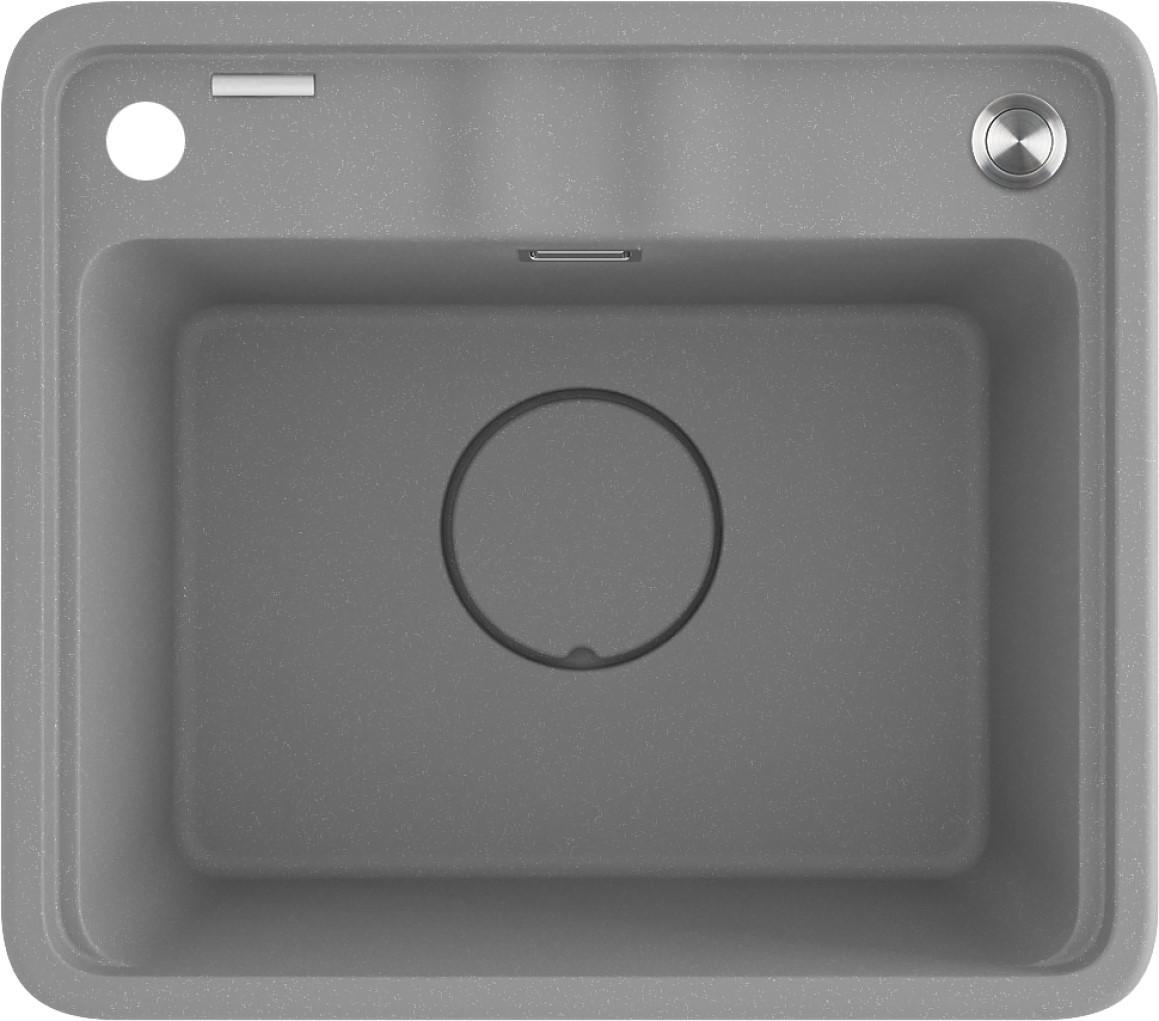 Deante Momi évier en granit 50x44 cm gris/graphite/onyx ZKM_S103