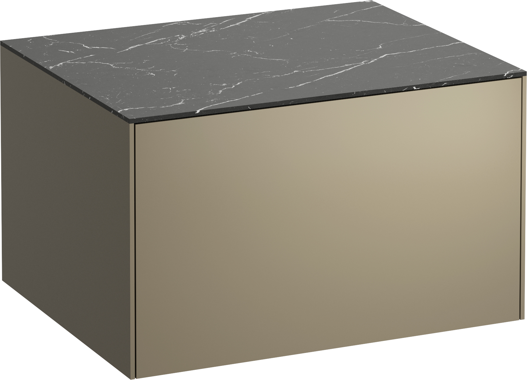 Laufen Sonar meuble avec plan de travail 57.7x45.5x34 cm sous-lavabo suspendu noir H4054000341421