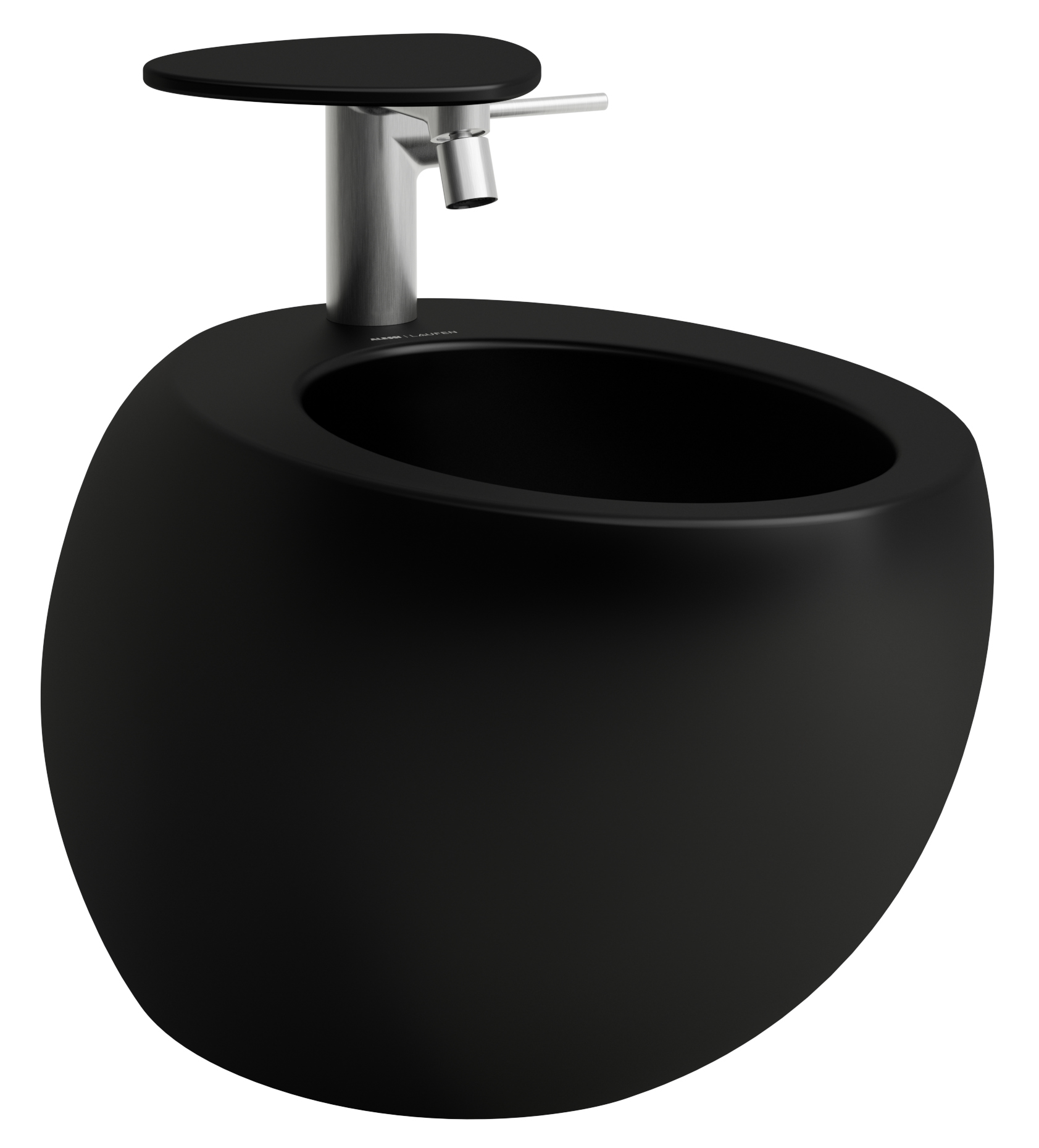 Laufen Il Bagno Alessi bidet suspendu noir H8309717163041