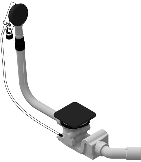 Kaldewei Conoduo siphon de baignoire noir 687772020676