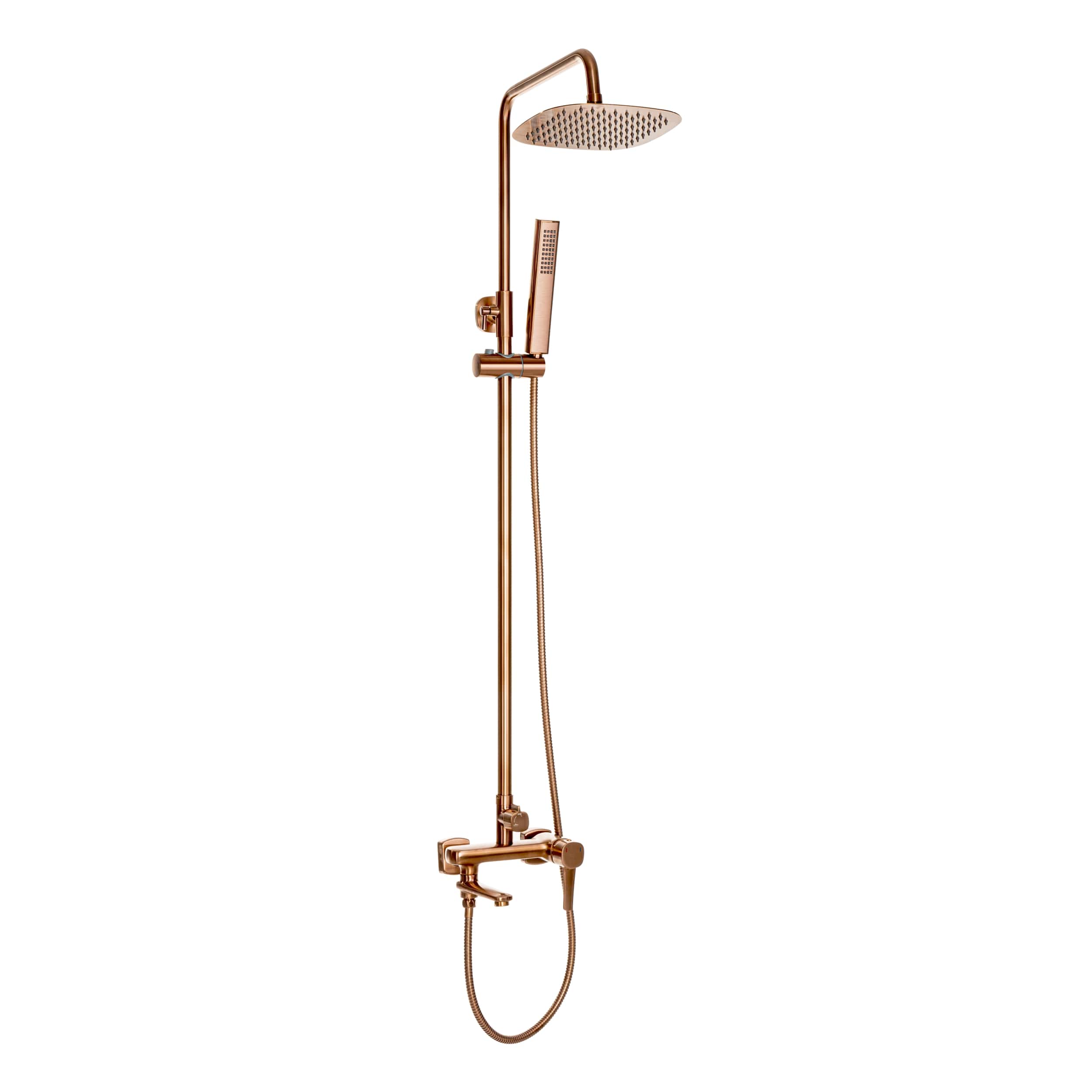Invena Glamour ensemble de douche mural cuivre AU05B14