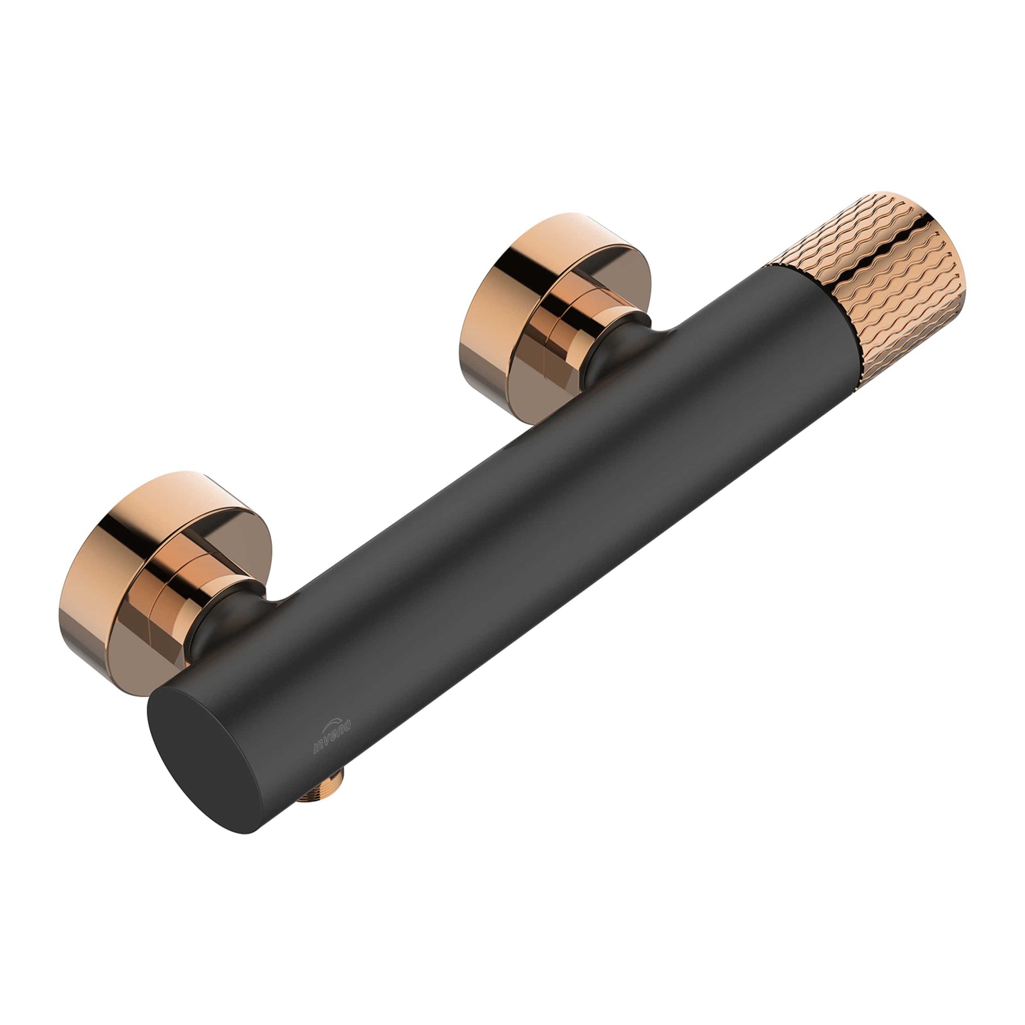 Invena Moonlight mitigeur de douche murale noir-doré BN77014