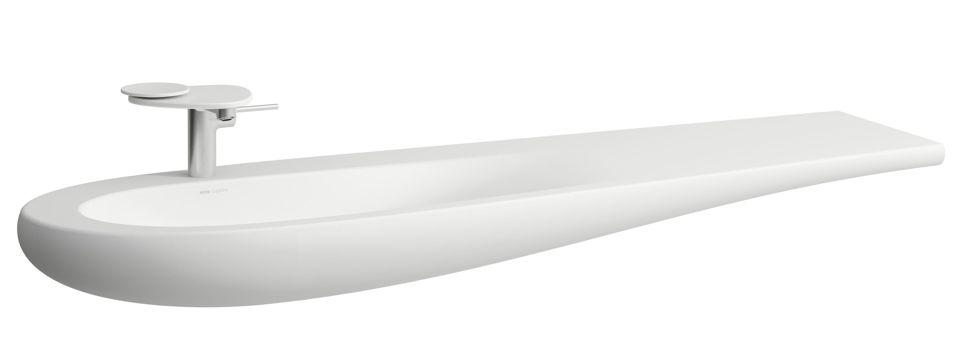 Laufen Il Bagno Alessi lavabo 160x50 cm classique-de meuble blanc mat H8149717571041