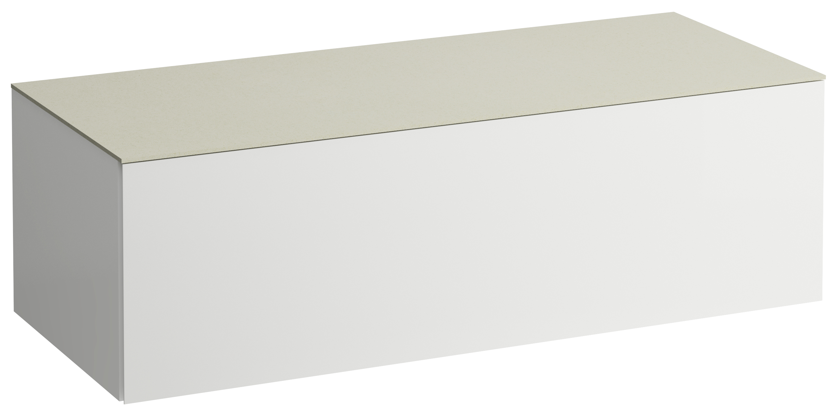 Laufen Il Bagno Alessi meuble avec plan de travail 120x50x37 cm sous-lavabo suspendu blanc H4313000972601