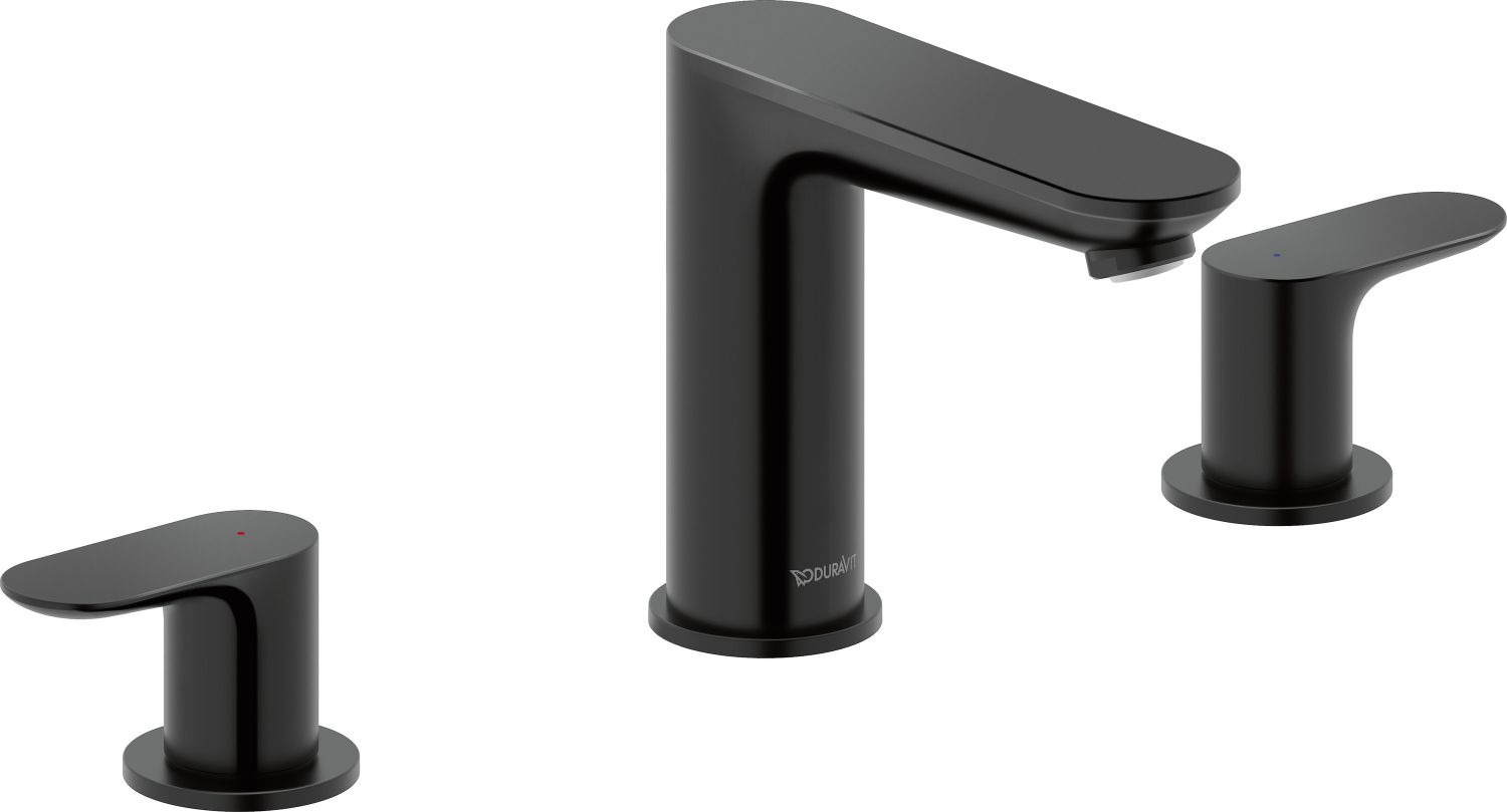 Duravit Wave mitigeur de lavabo sur pied noir WA1060005046