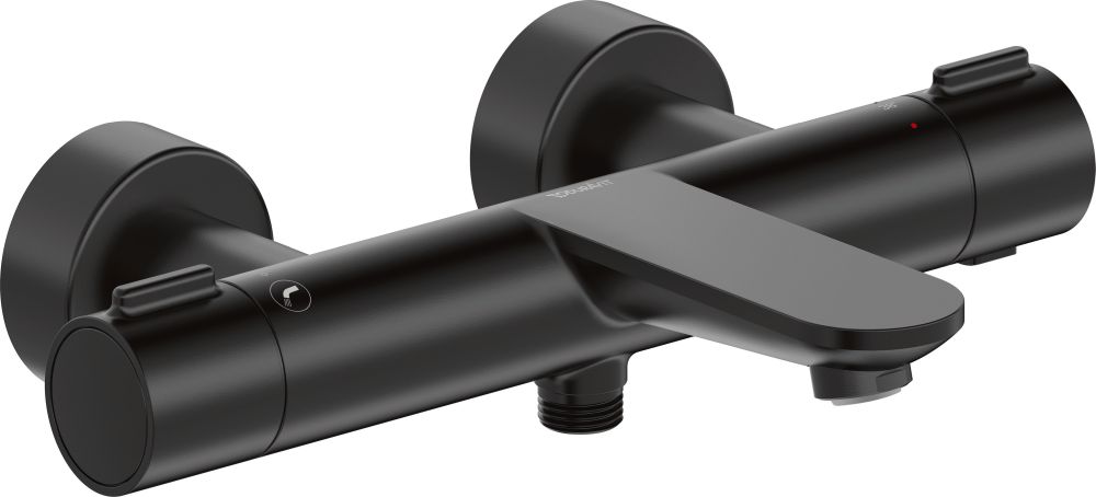 Duravit Wave mitigeur bain-douche murale avec thermostat noir WA5220000046