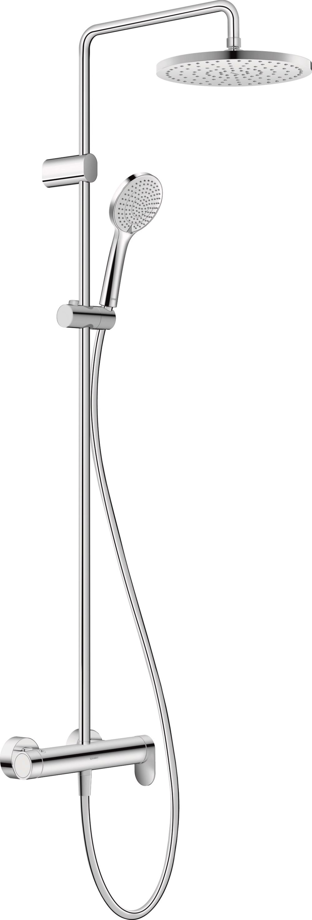 Duravit Wave ensemble de douche mural oui chrome WA4280007010
