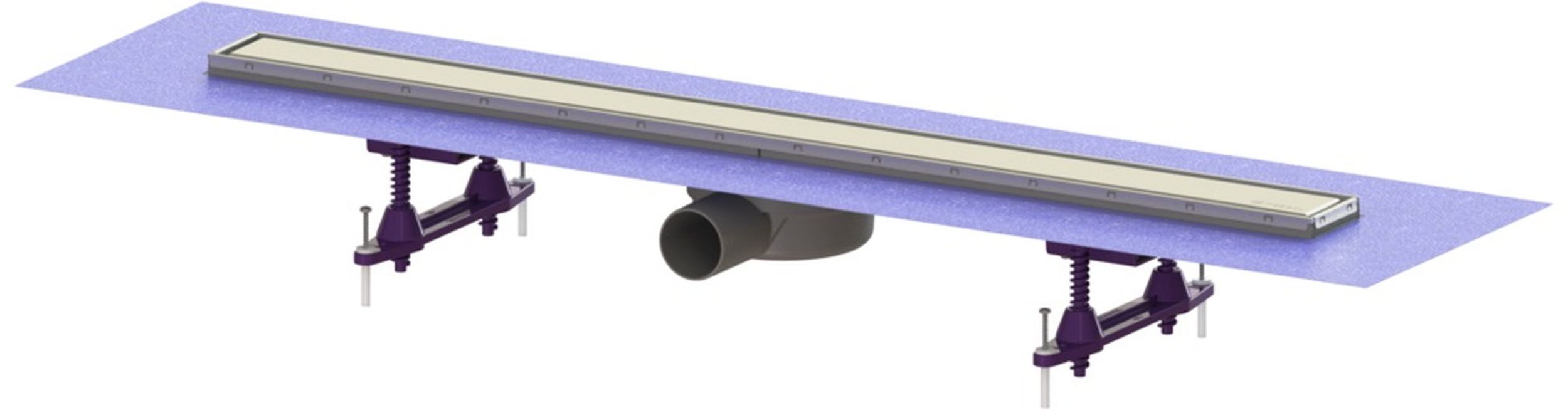 Kessel Linearis Compact drain de douche 85 cm acier 45600.64FM