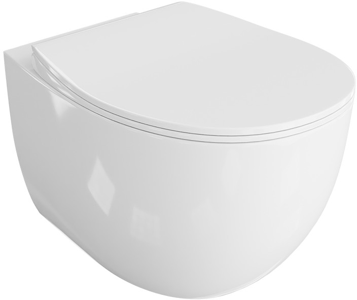 LaVita Mondo cuvette wc avec abattant à descente lente suspendue oui blanc brillant 5900378335443