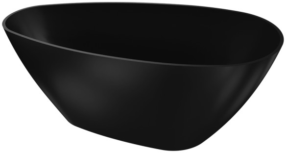 LaVita Pietra baignoire autoportante 150x70 cm ovale noir 5904865593194