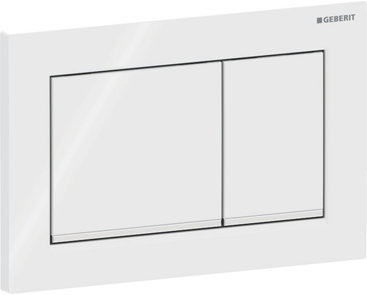 Geberit Omega20 bouton de chasse d'eau pour WC blanc 115.080.11.1