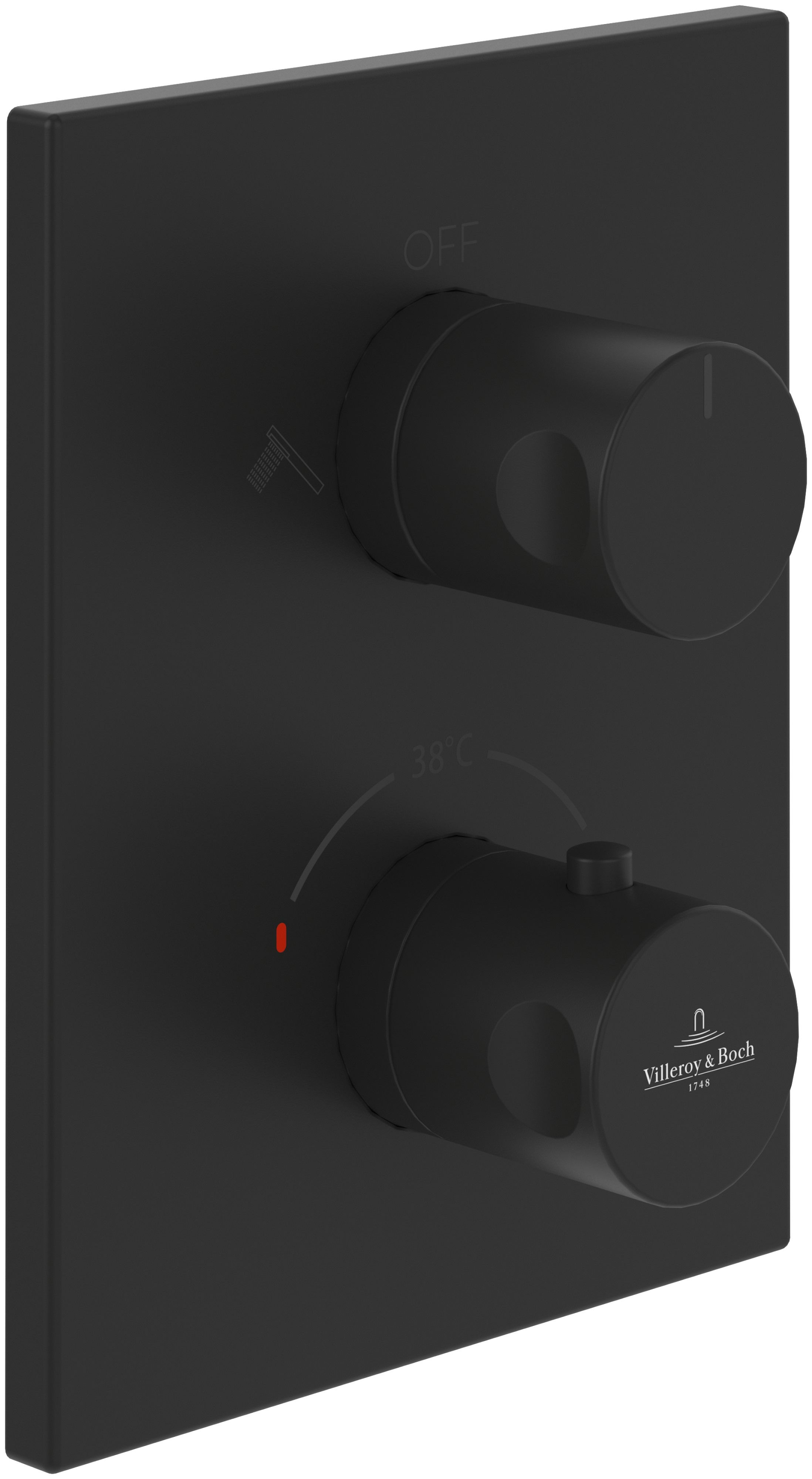 Villeroy & Boch Universal Taps & Fittings mitigeur bain-douche encastrée oui noir TVD000653000K5