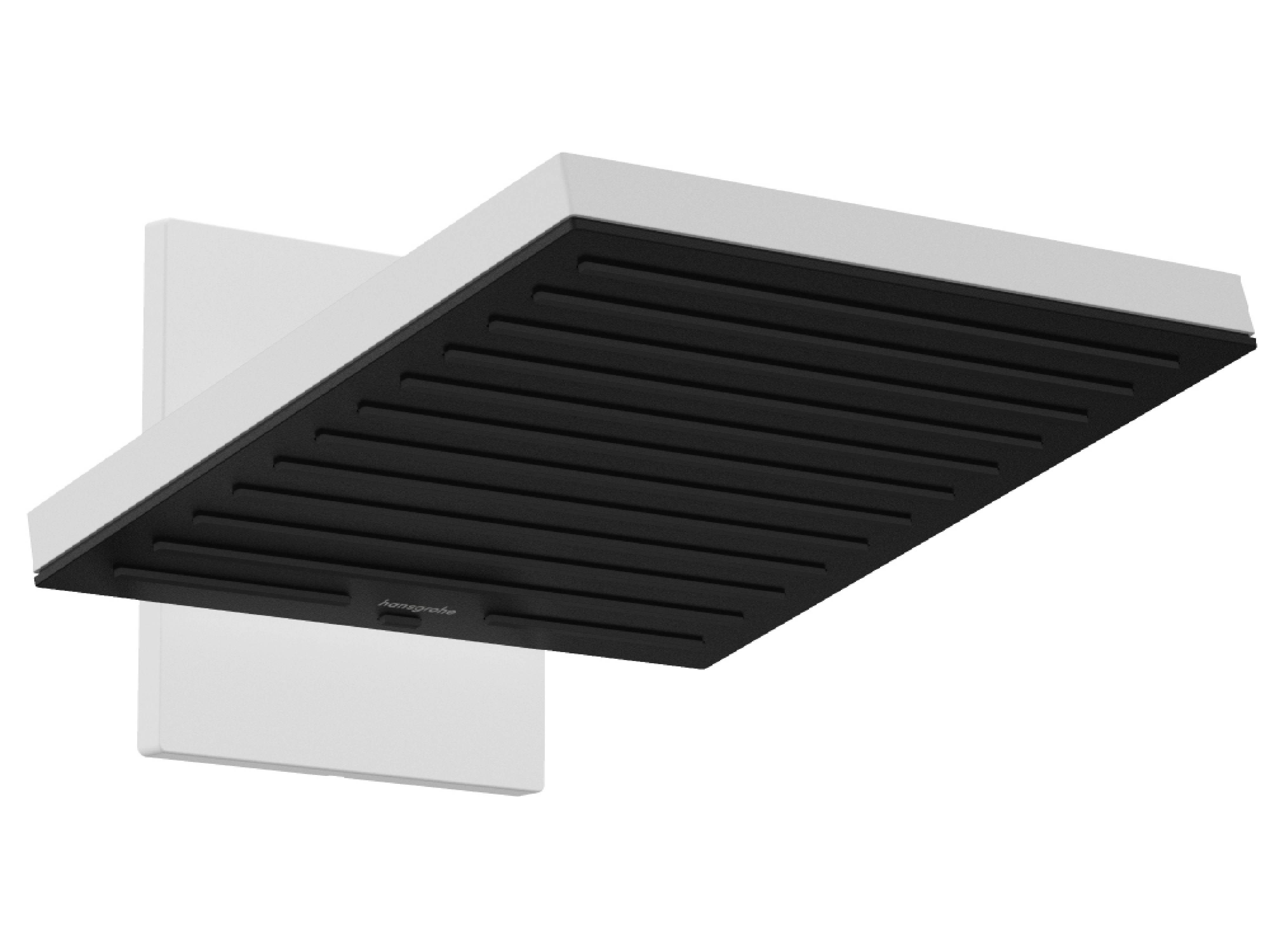 Hansgrohe Pulsify E douche à effet de pluie avec bras 26x26 cm carrée blanc 24351700