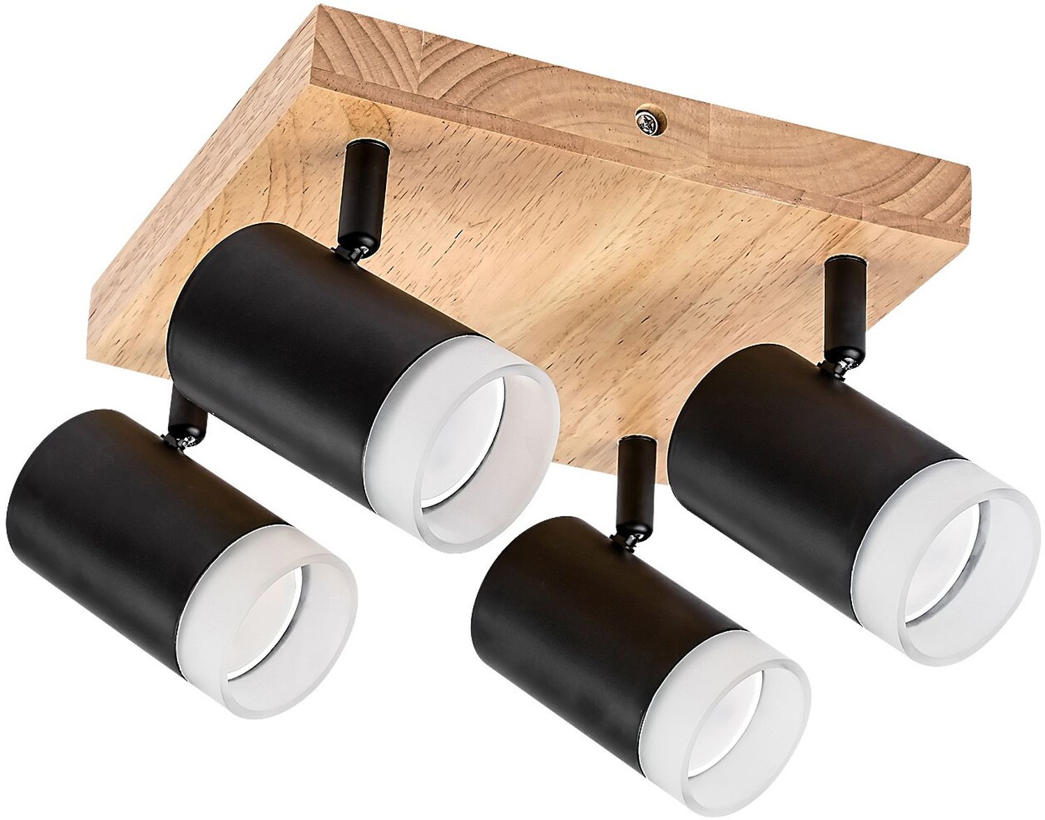 Rabalux Toras plafonnier 4x5 W noir-bois 73124