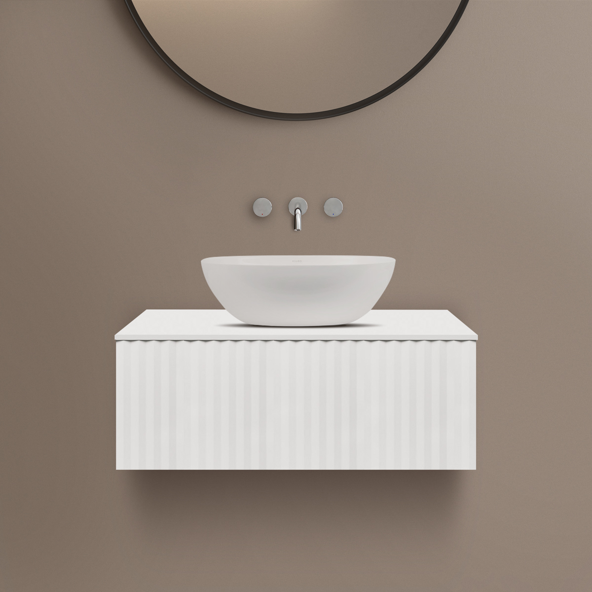 Ksuro 02 armoire 80x46.6x30 cm sous-lavabo suspendu blanc 50003000