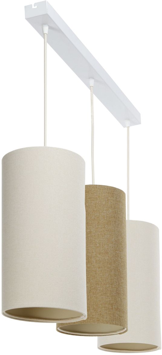 BPS Koncept Boho Ellegant Slim lampe suspendue 3x60 W crème-beige 0T0-L3-009