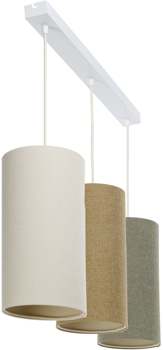BPS Koncept Boho Ellegant Slim lampe suspendue 3x60 W marron-crème-beige 0T0-L3-010