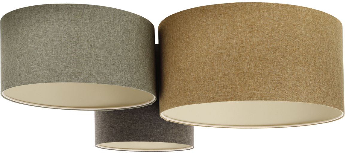 BPS Koncept Boho Ellegant plafonnier 3x60 W vert-marron 080-071