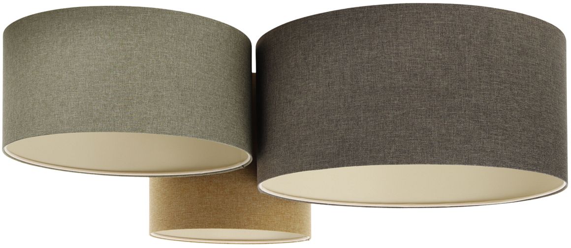 BPS Koncept Boho Ellegant plafonnier 3x30 W vert-marron 080-072