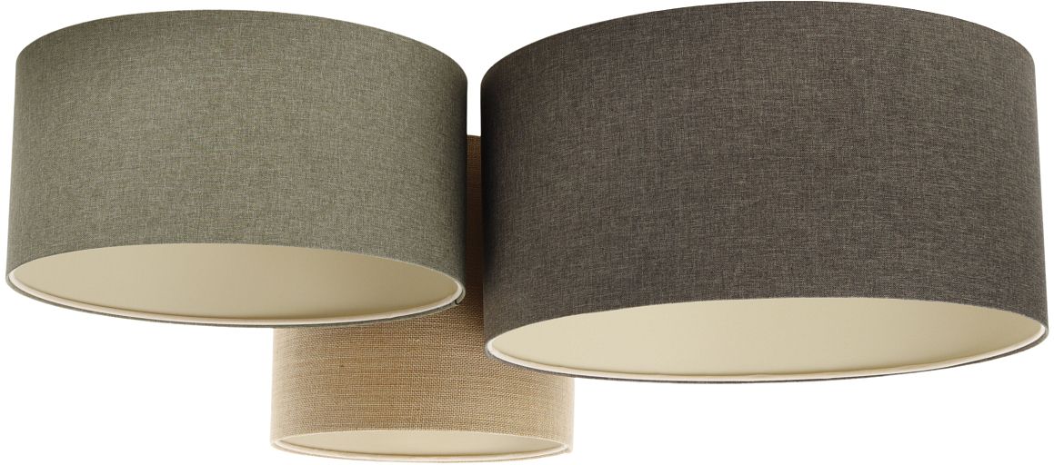 BPS Koncept Boho Ellegant plafonnier 3x60 W vert-marron 080-080