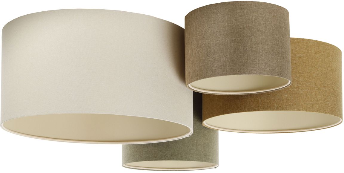 BPS Koncept Boho Ellegant plafonnier 4x60 W vert-marron 084-074