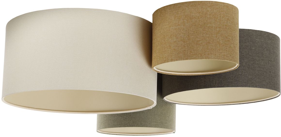 BPS Koncept Boho Ellegant plafonnier 4x60 W vert-marron 084-075