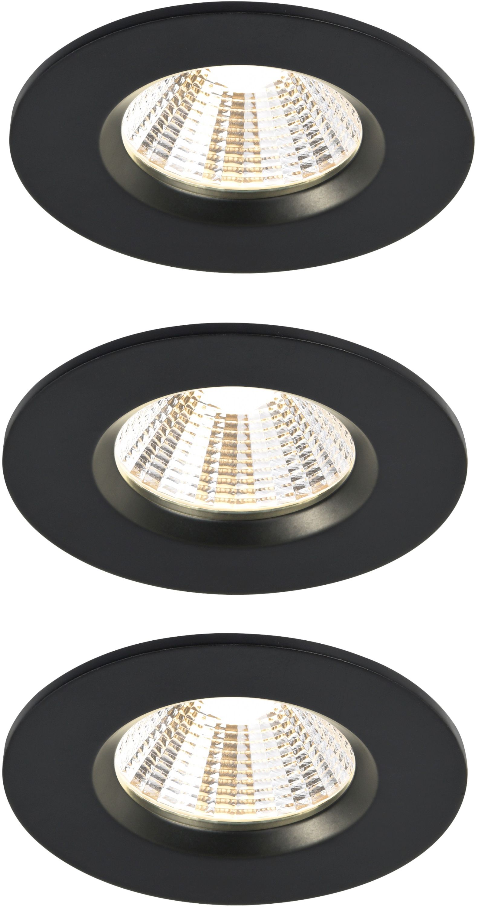 Nordlux Fremont spot encastré 3x4.5 W noir 2310036003
