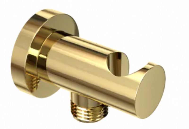 Excellent raccord coudé avec support doré AREX.1032GL