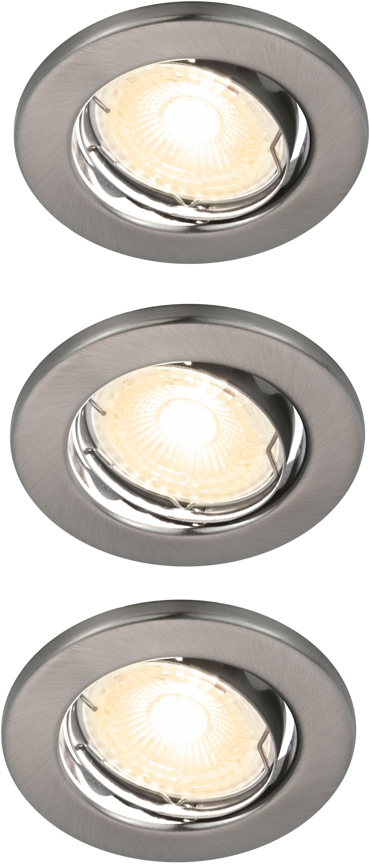 Nordlux Canis spot encastré 3x4.7 W nickel 49330155