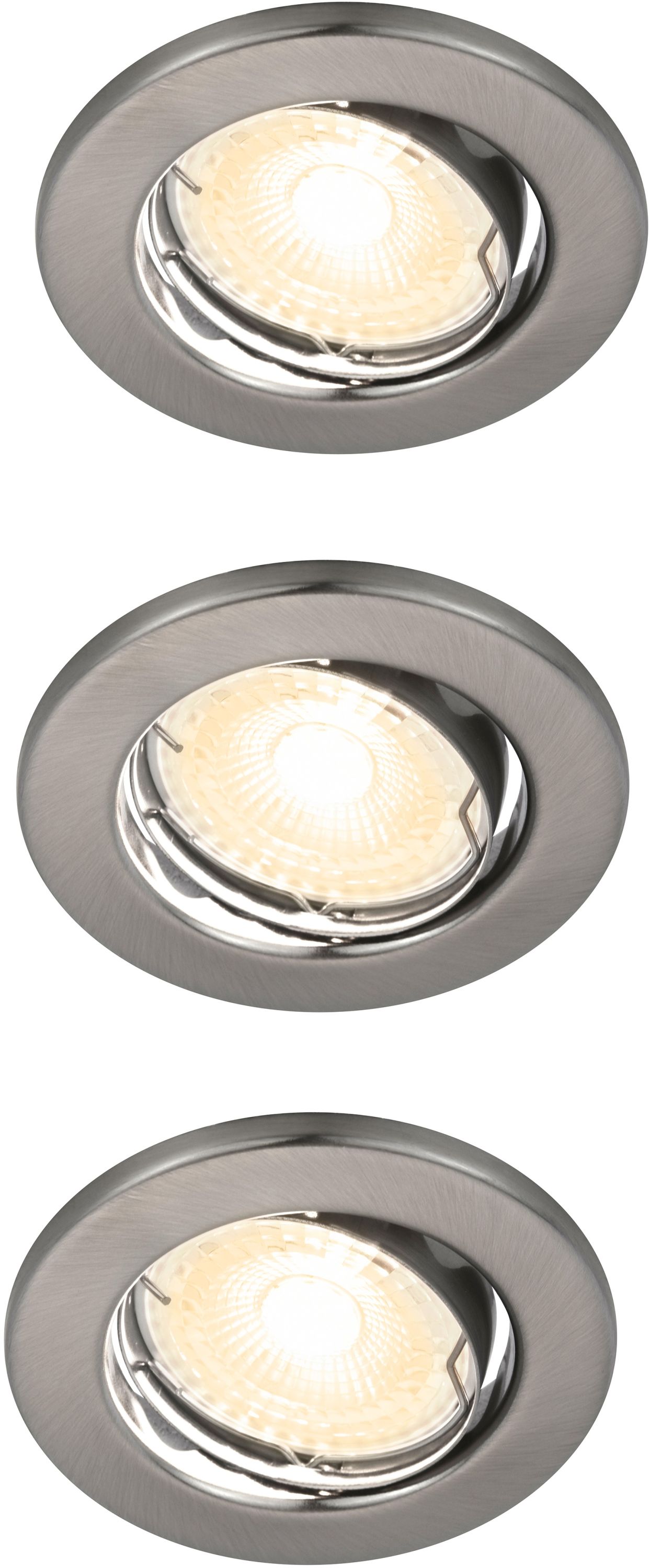 Nordlux Canis spot encastré 3x3.1 W nickel 49300155