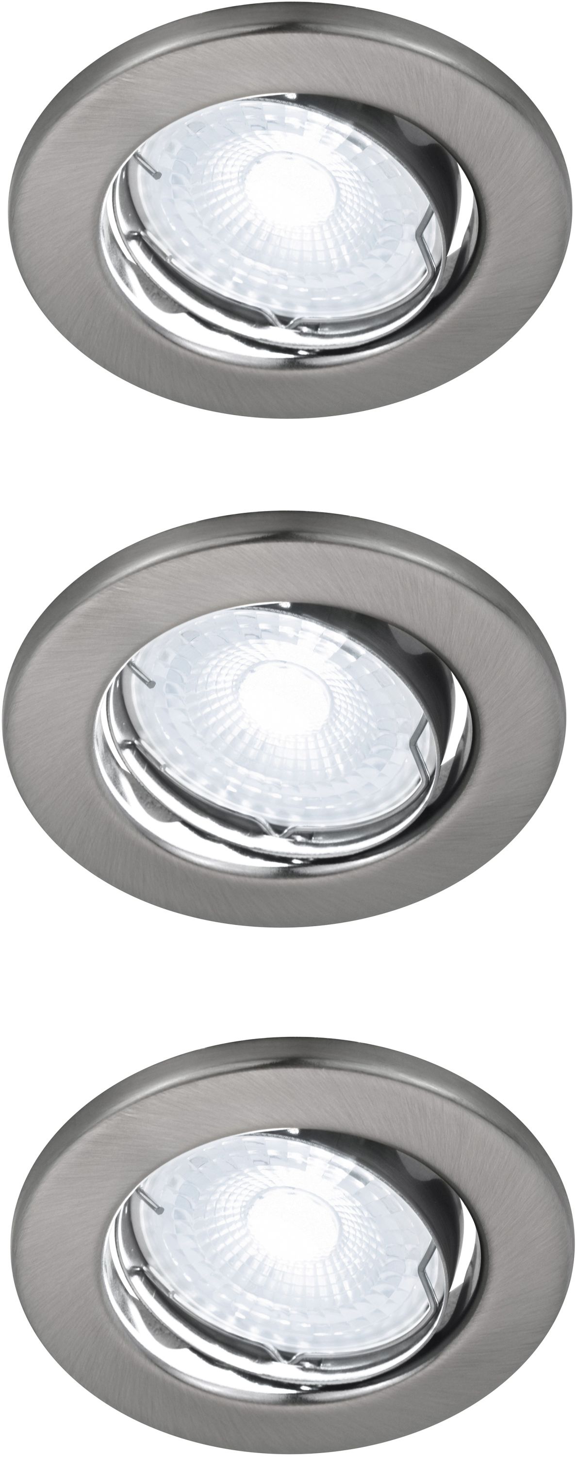 Nordlux Canis spot encastré 3x4.7 W nickel 49390155