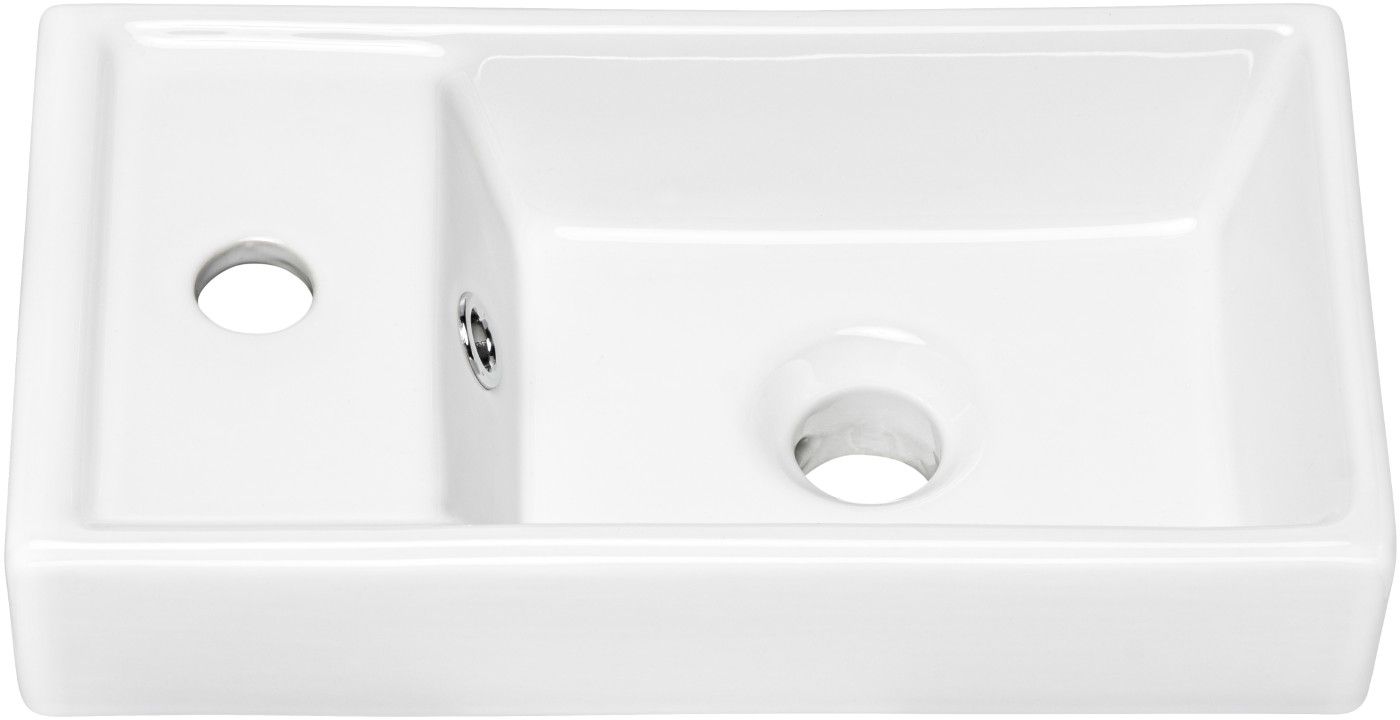 Comad Veda lavabo 40x22 cm rectangulaire de meuble blanc UM-VEDEA40