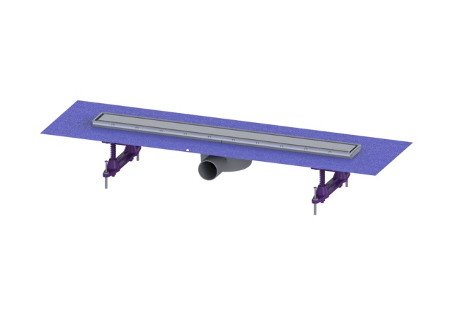 Kessel Linearis Compact drain de douche 65 cm acier 45600.62FM