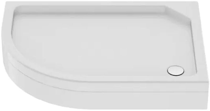 New Trendy New Maxima receveur de douche semi-circulaire 100x80 cm blanc B-0339