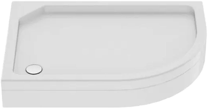 New Trendy New Maxima receveur de douche semi-circulaire 120x85 cm blanc B-0340