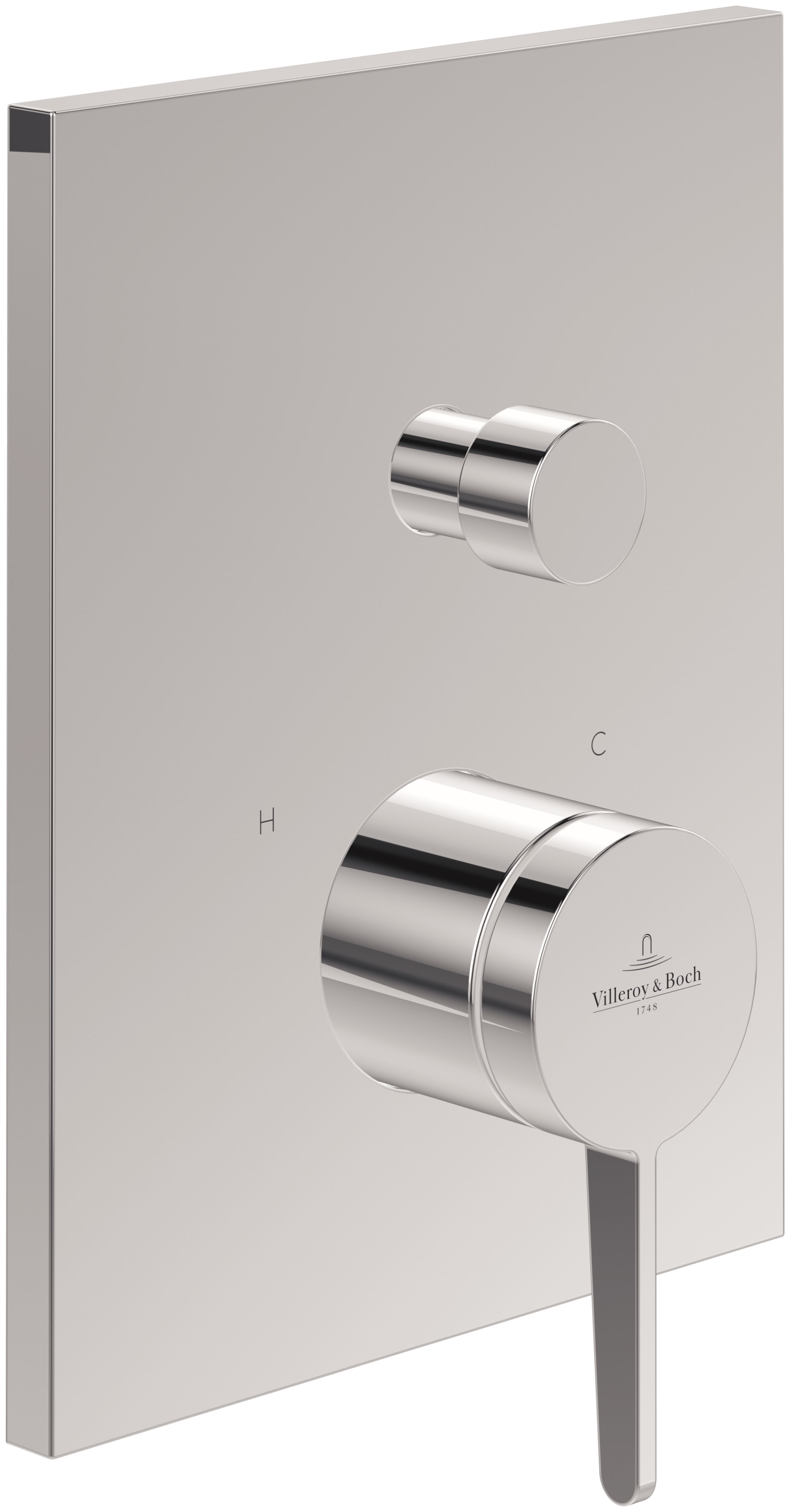 Villeroy & Boch Conum mitigeur bain-douche encastrée chrome TVT12700100061