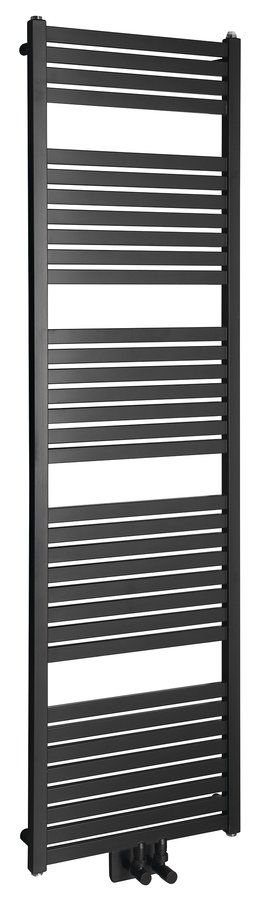 Aqualine Tondi radiateur de salle de bain décoratif 169x45 cm noir DT446T