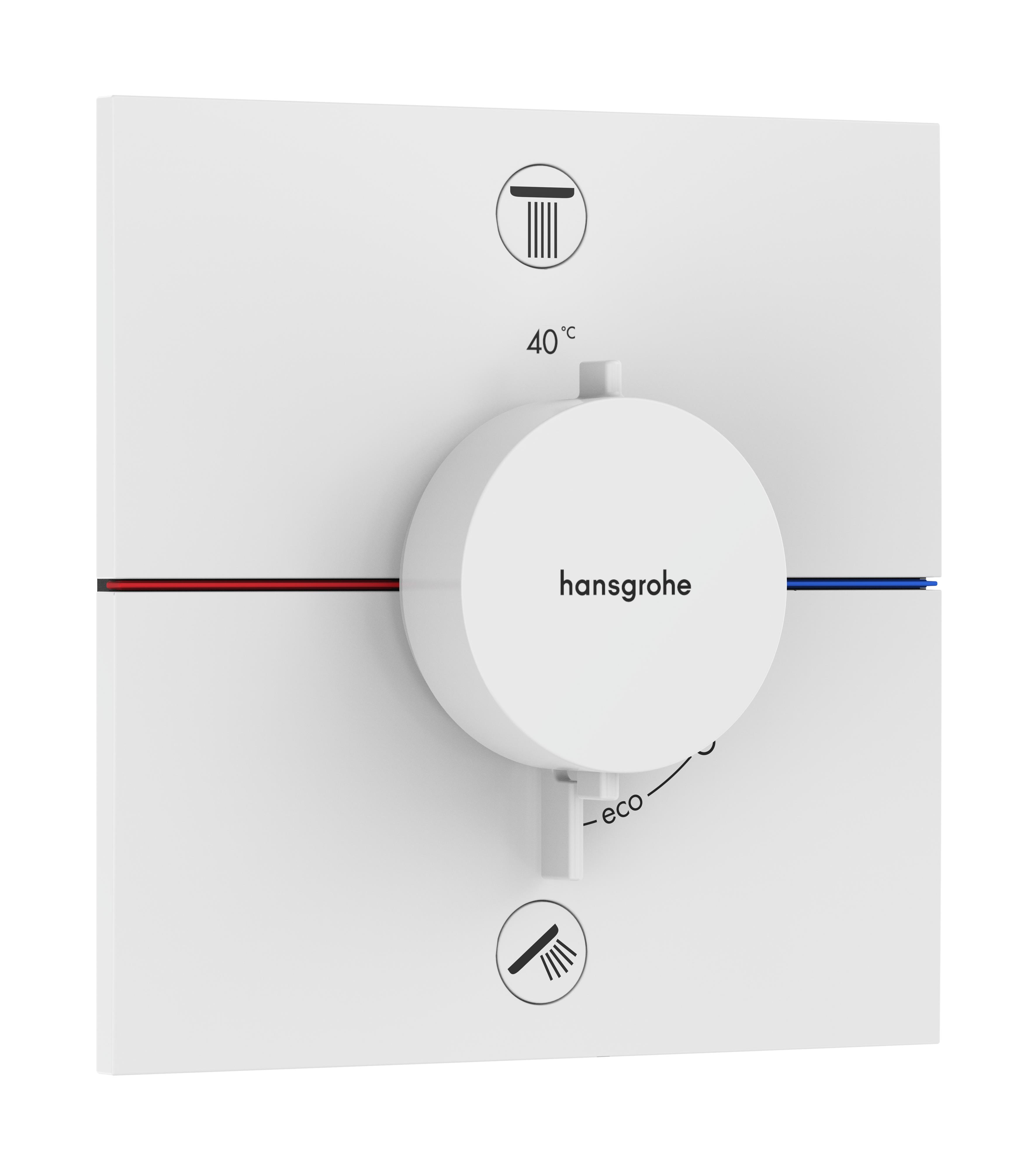 Hansgrohe ShowerSelect Comfort E mitigeur bain-douche encastrée avec thermostat blanc 15578700
