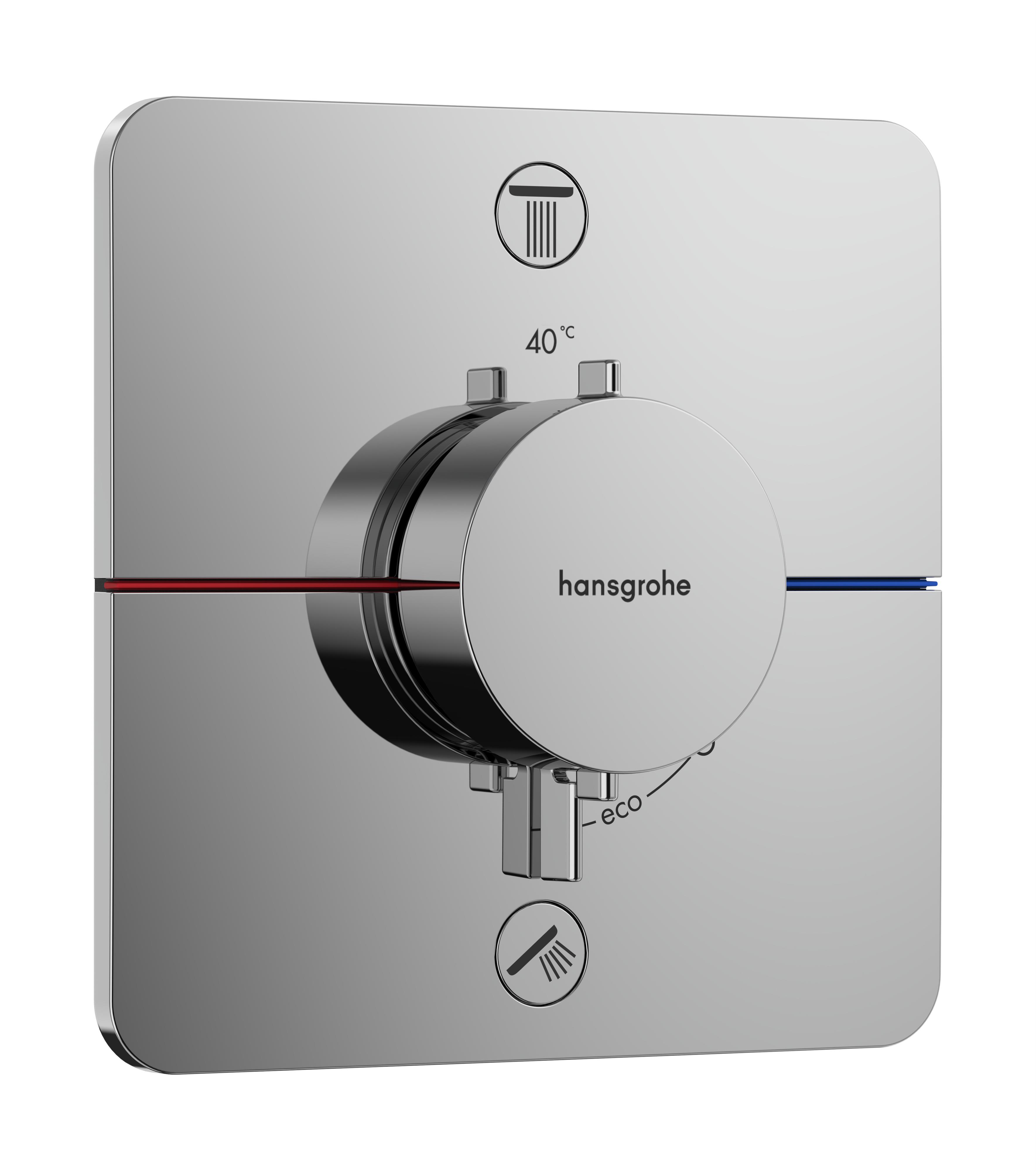 Hansgrohe ShowerSelect Comfort Q mitigeur bain-douche encastrée avec thermostat chrome 15583000