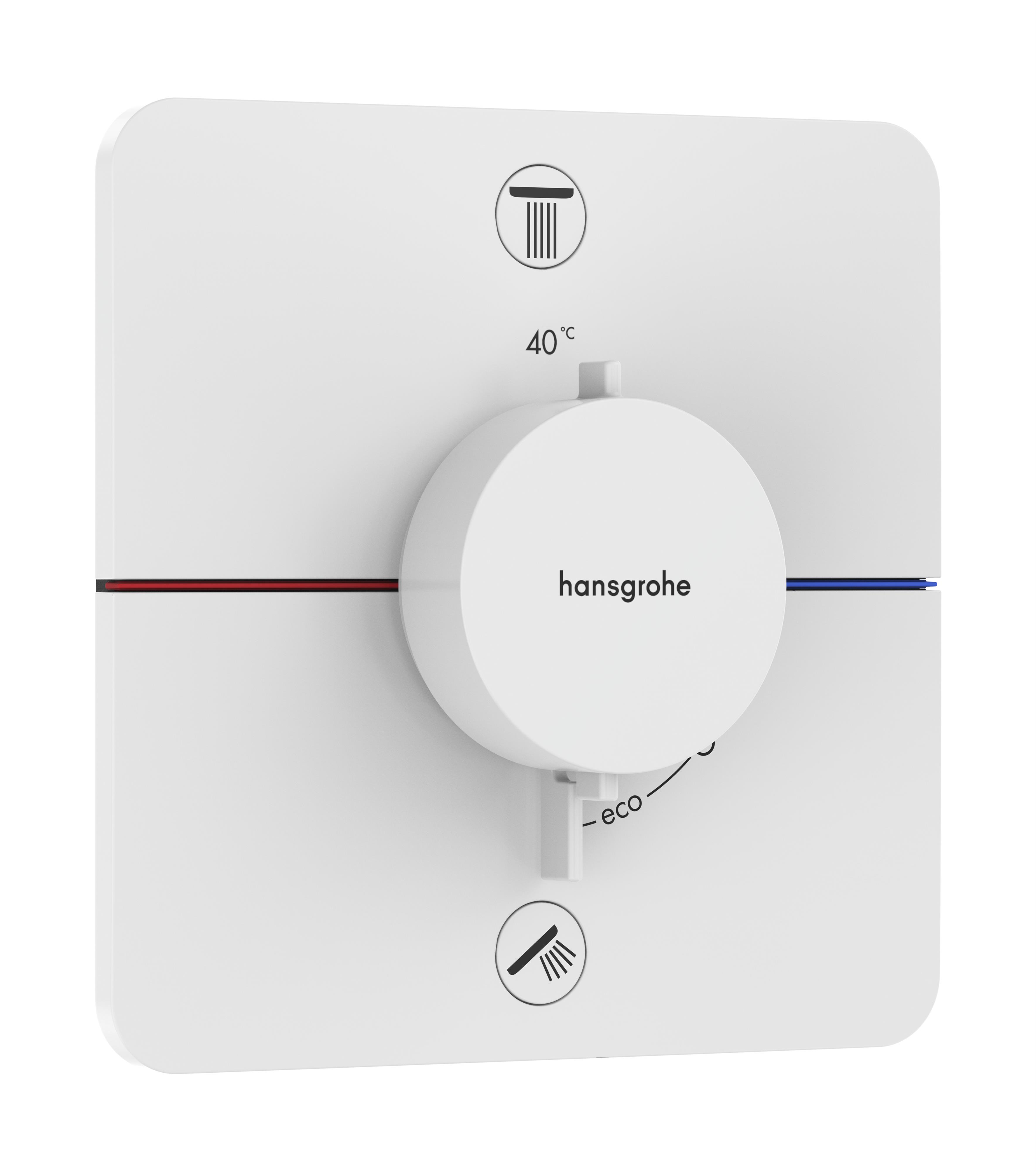 Hansgrohe ShowerSelect Comfort Q mitigeur bain-douche encastrée avec thermostat blanc 15583700