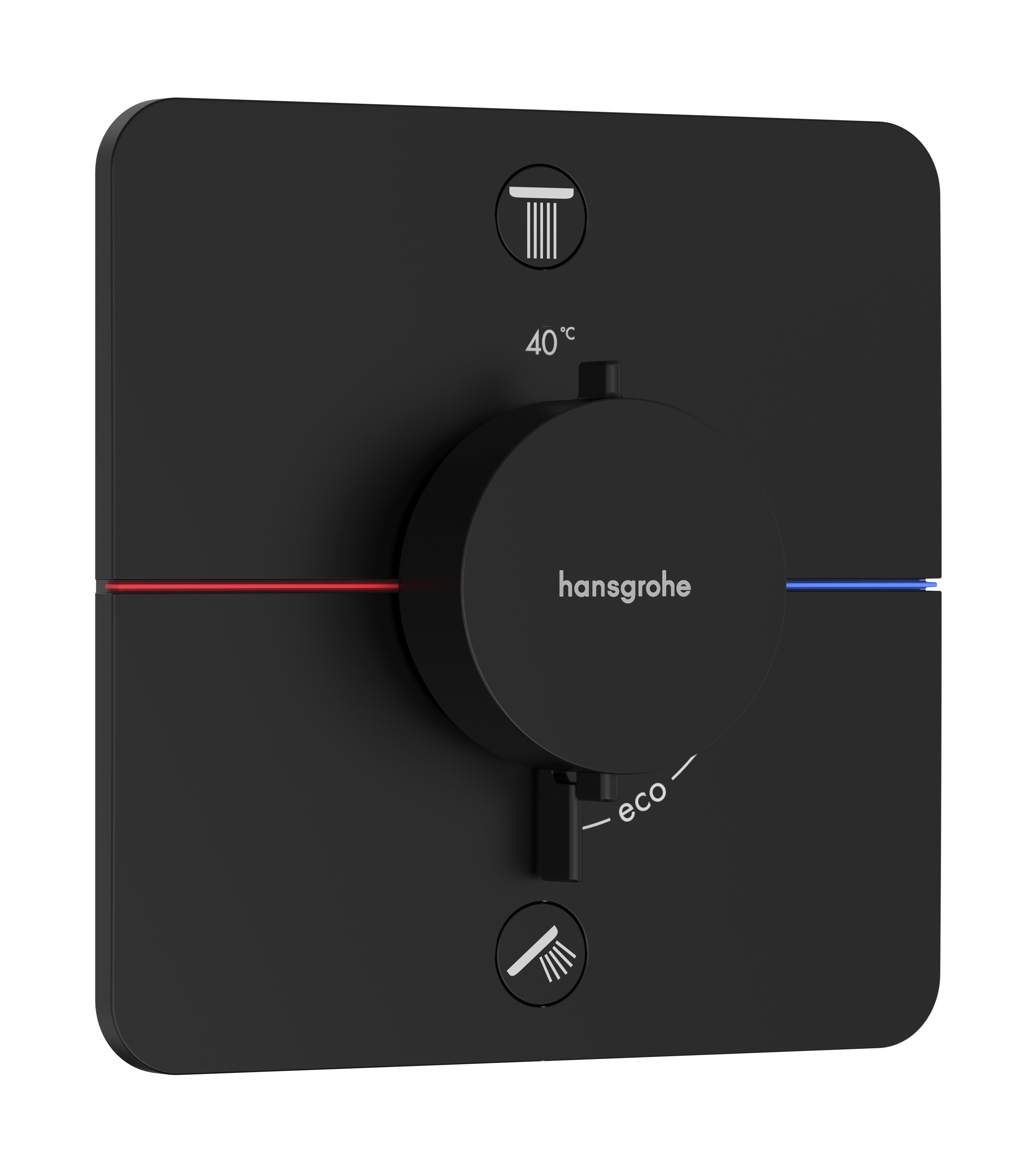 Hansgrohe ShowerSelect Comfort Q mitigeur bain-douche encastrée avec thermostat noir 15586670