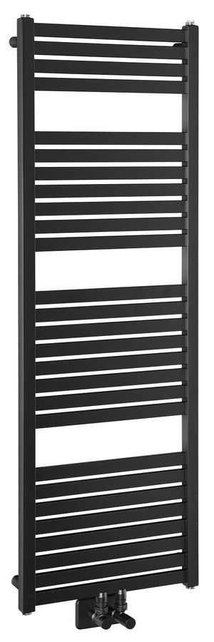Aqualine Tondi radiateur de salle de bain décoratif 133x45 cm noir DT476T
