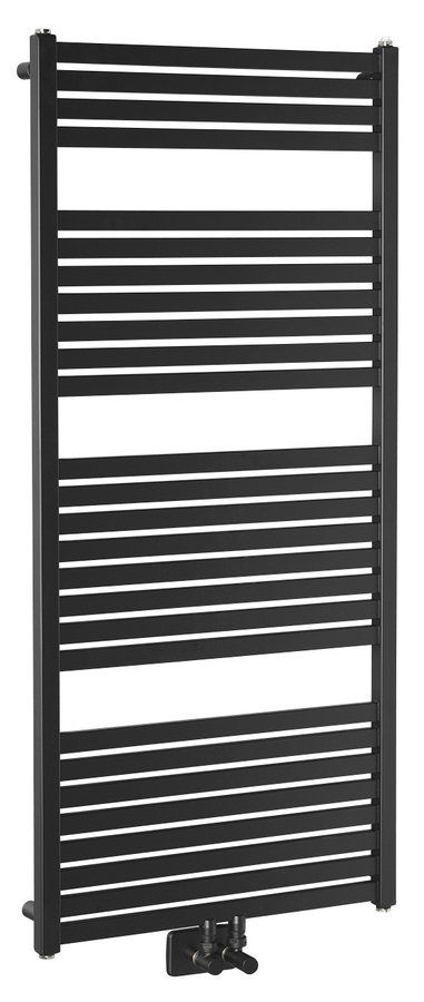 Aqualine Tondi radiateur de salle de bain décoratif 133x60 cm noir DT486T