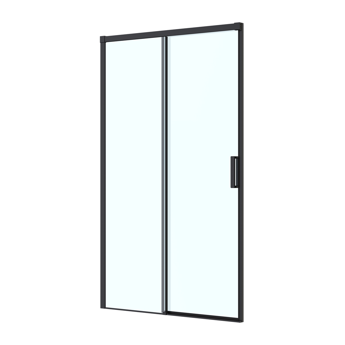 Oltens Breda porte de douche 120 cm coulissant noir mat/verre transparent 21212300