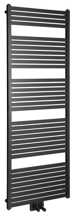 Aqualine Tondi radiateur de salle de bain décoratif 169x60 cm noir DT496T
