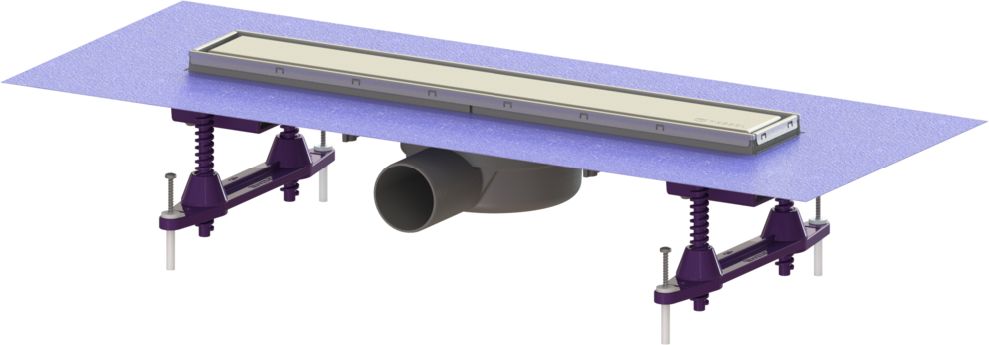 Kessel Linearis Compact drain de douche 45 cm acier 45600.60FM