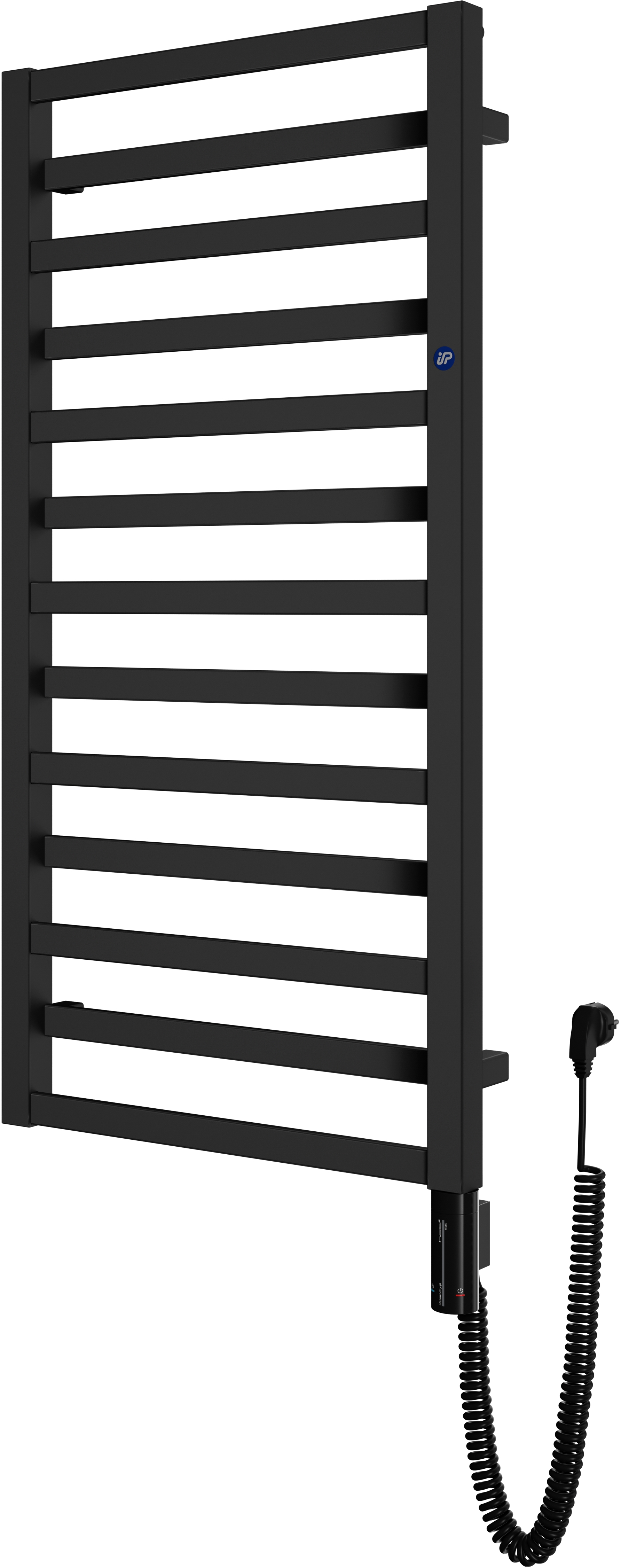 Instal Projekt Poppy Electro radiateur électrique 67x40 cm noir PPYE-40/70C31+GH-03C2