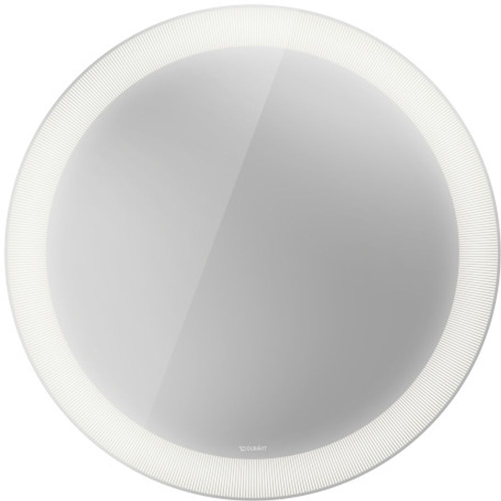 Duravit Happy D.2 miroir 90x90 cm circulaire avec éclairage oui blanc HP7481S00000100