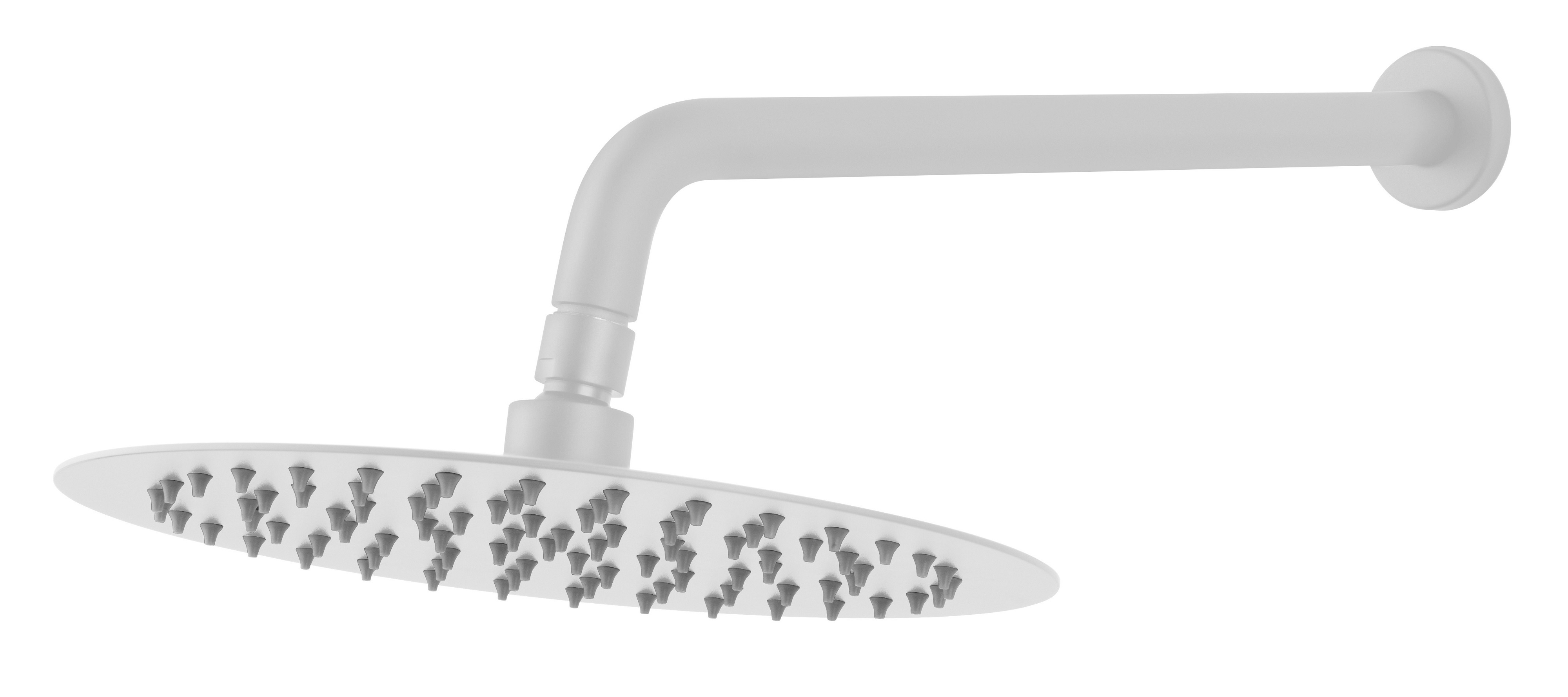 FDesign Inula douche à effet de pluie avec bras 25x25 cm circulaitre blanc FD8-513-33